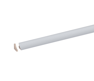 Плинтус для столешниц LB15 Белый Блеск 3м 20-15-0-6056