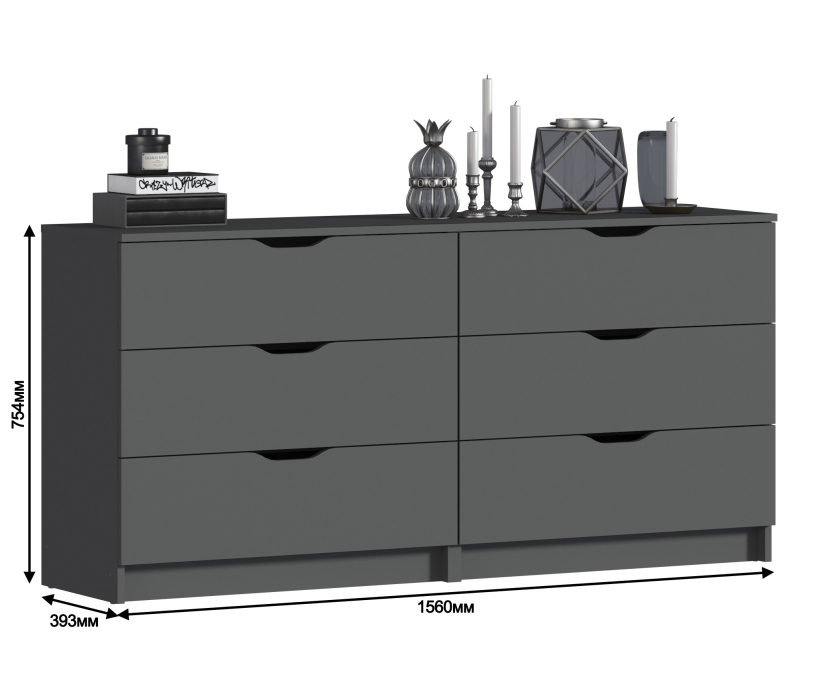 Комоды, Комод Бруклин СБ-3252/1