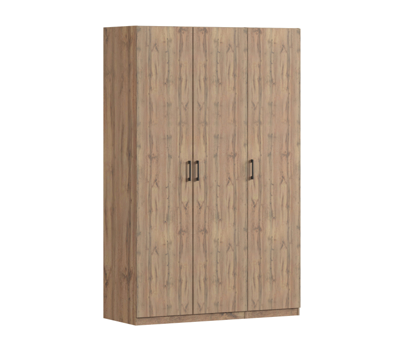 Для одежды, Шкаф трехдверный Макс 1500 мм, вариант №3 (ЛДСП, корпус дуб вотан)