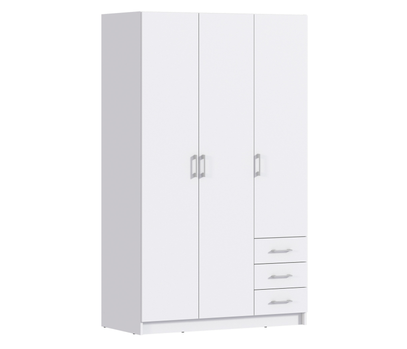 Для одежды, Шкаф 3 дверный Терра СБ-2797/1 Белый