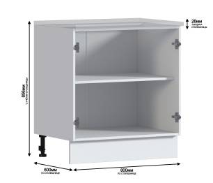 Кантри шкаф 80 напольный 2 фасада