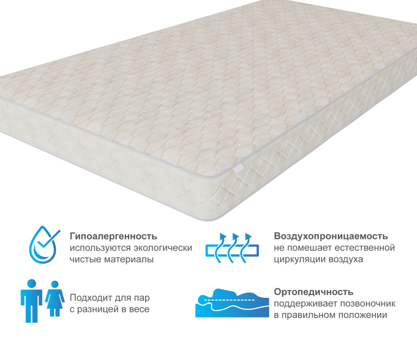 Другие размеры, Матрас Мирис 1200*2000