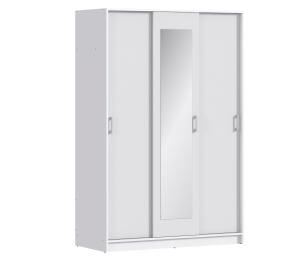 Шкаф-купе 3-х дверный Терра СБ-2610 с зеркалом Белый