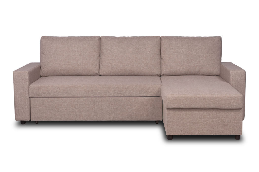 Диваны угловые в гостиную, Угловой диван-кровать Турин, рогожка