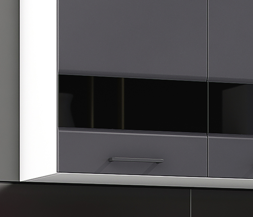 Кухня 2 метра, Кухня Астра 2,0 м Графит софт/Дуб галиано МДФ