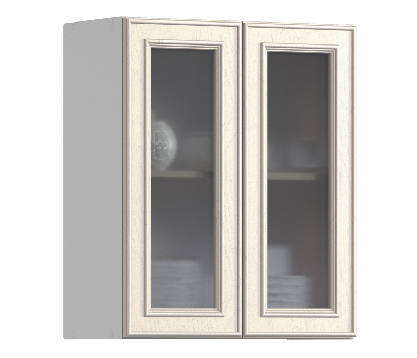 Классика, Классика шкаф навесной со стеклом 2 дв 60х72 см