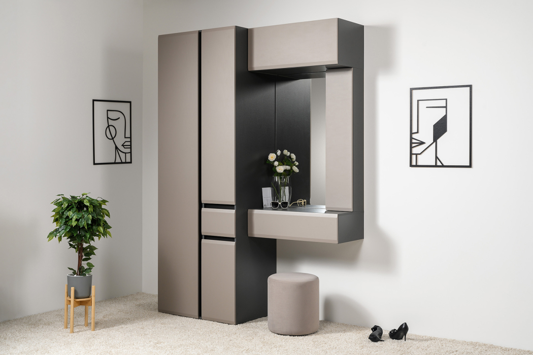 Зеркала в прихожую, Зеркало Сидней 17.12, антрацит