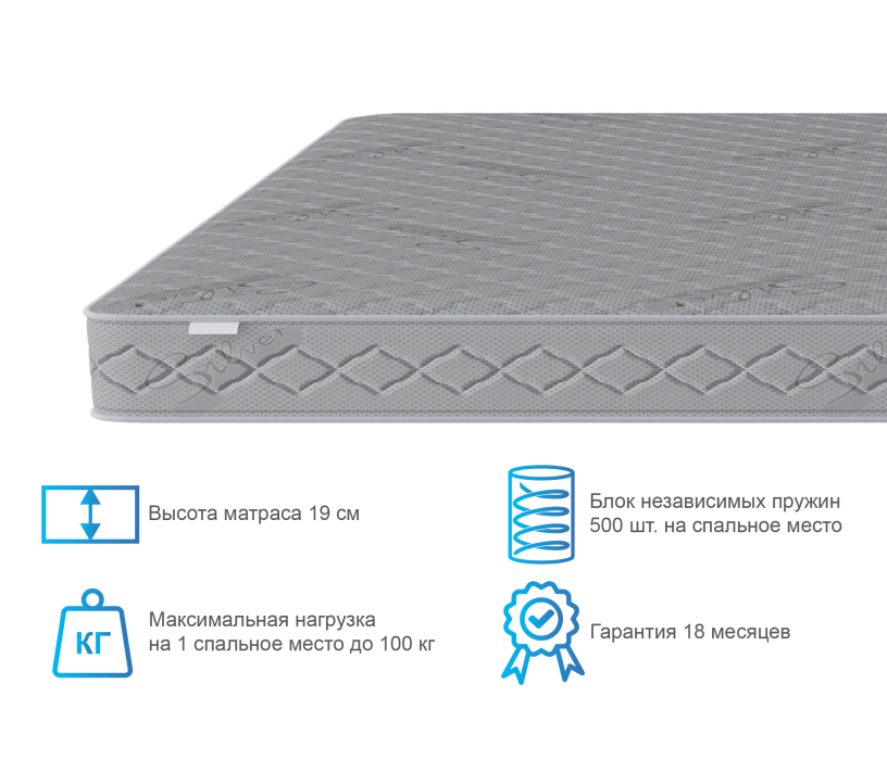 Другие размеры, Матрас Сити - Бормио 900*1900