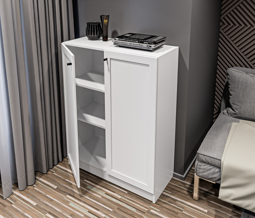 Стеллажи, Стеллаж Твин СБ-3380 Белый