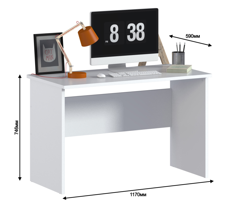 Прямые компьютерные столы, Мартин СБ-3504 Стол