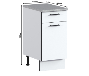 Метод стол 1 ящ, 1 дв, 40х86 см