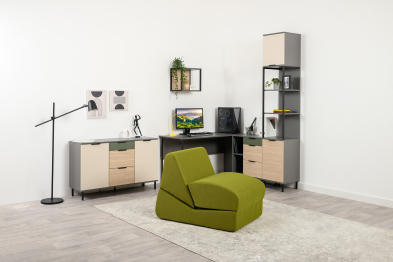 Кресло Марвэл, сетка зеленая