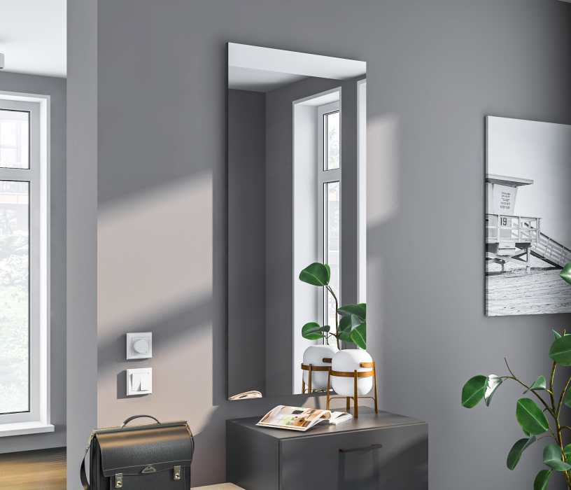 Зеркала в прихожую, Тренд СБ-3462 Зеркало Диамант серый