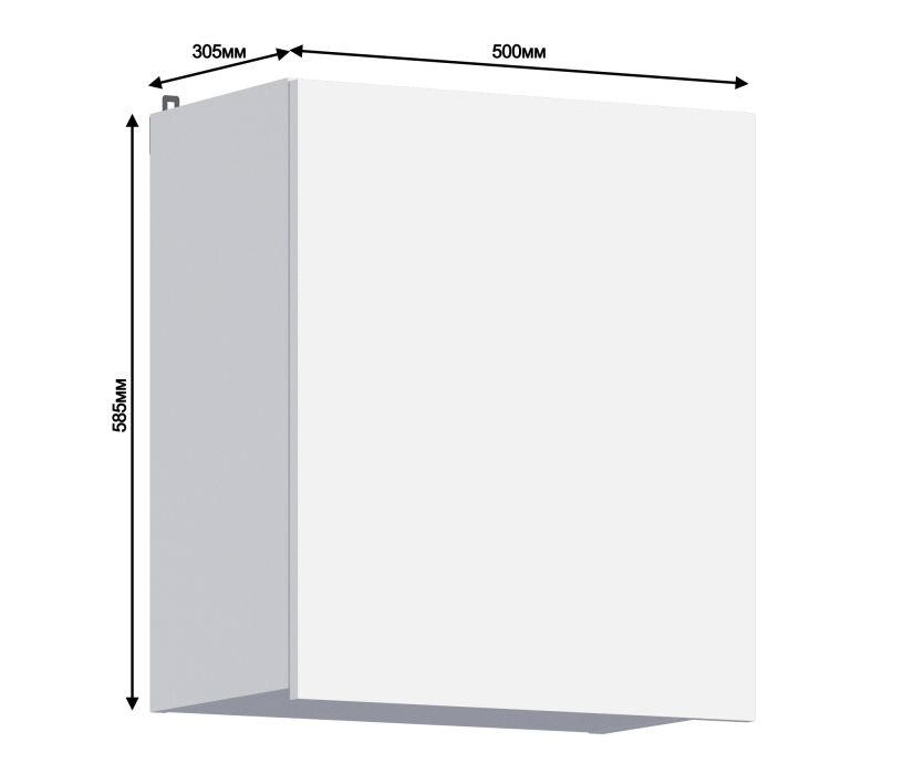 Леон, Леон шкаф навесной 1 дв 50х59 см