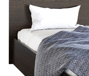 Кровать Эко 1,2 м ЛДСП