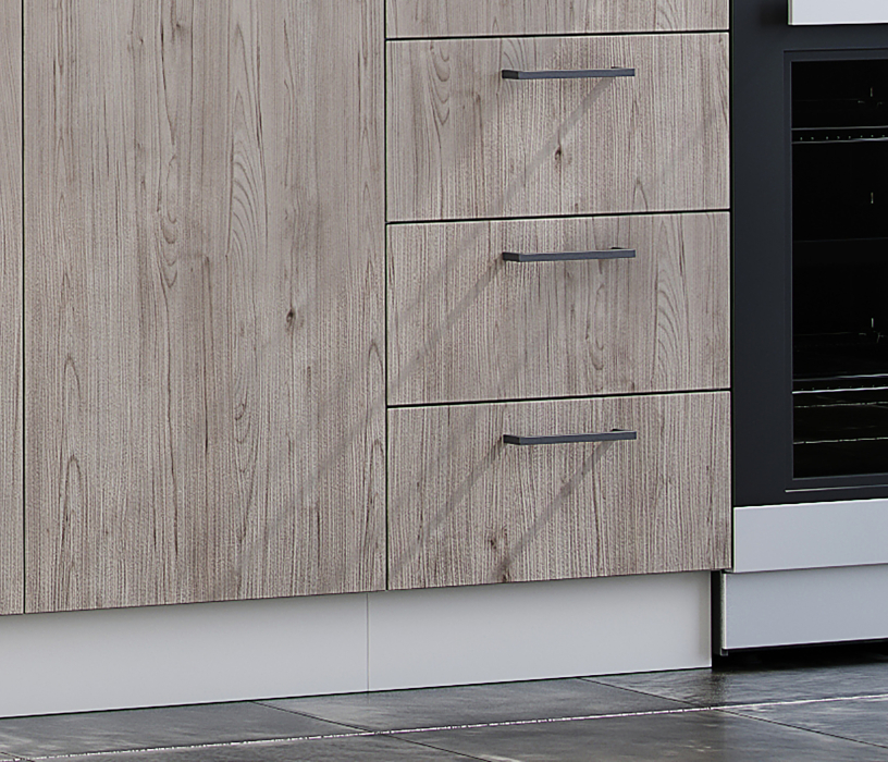 Кухня 2 метра, Кухня Астра 2,0 м Графит софт/Дуб галиано МДФ